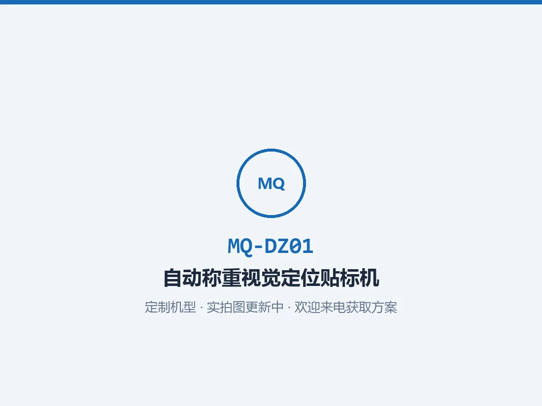 自动称重、视觉定位、即时打印贴标机 MQ-DZ01