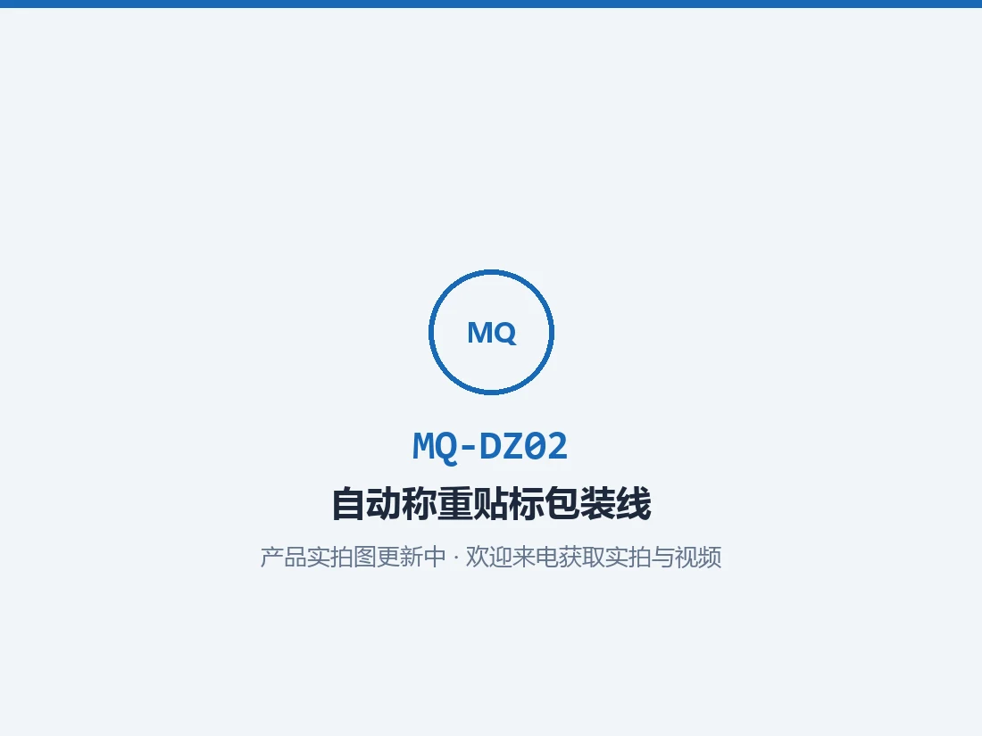 自动称重贴标系统服务包装线 MQ-DZ02