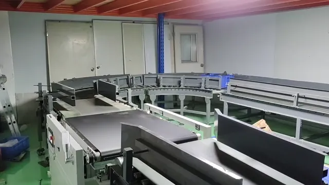 安装完成的称重输送系统（机位二）